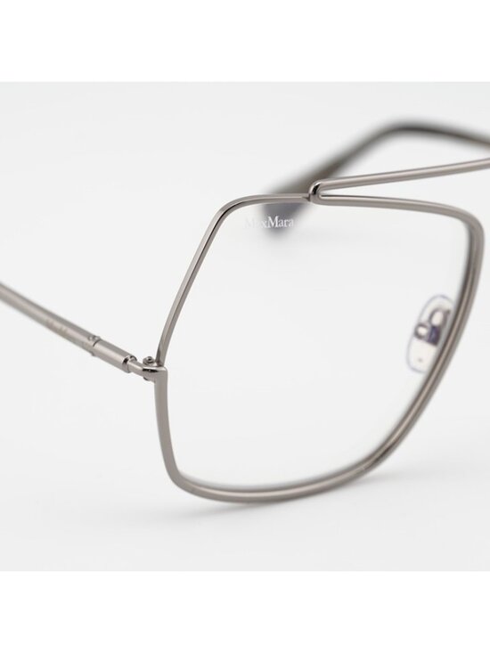 Max Mara MM5118-B 014 Eyeglasses Silver 58mm Square Frame